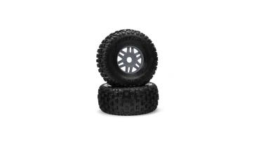 Arrma dBoots 'Fortress' Tyre Set Glued Gun Metal (Pair) - ARA550069