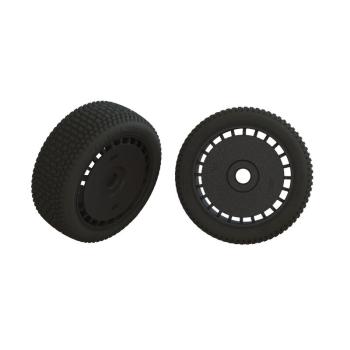 Arrma dBoots Exabyte Tire Set Glued Black (1 Pair) - ARA550098