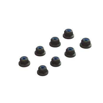 Arrma Flanged Lock Nut M3 Black (4) - ARA708009