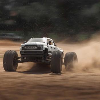 Arrma 1/7 BIG ROCK 6S 4X4 BLX Monster Truck Offroad RC-Car RTR White - ARA7612T3