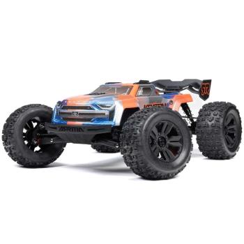 Arrma 1/8 KRATON 6S 4X4 RTR Brushless Speed Truck Offroad RC-Car, Blue/Orange - ARA8608V6T1