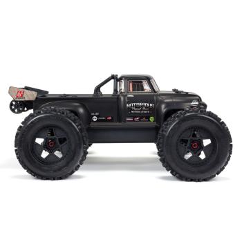 Arrma NOTORIOUS 6S 4WD BLX 1/8 Stunt Truck RTR Black - ARA8611V5T1