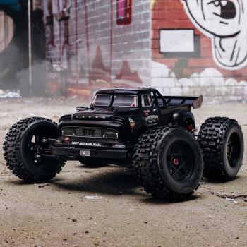 Arrma NOTORIOUS 6S 4WD BLX 1/8 Stunt Truck RTR Black - ARA8611V5T1