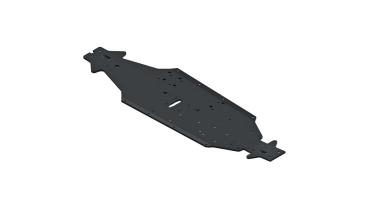 Arrma AR320444 Chassis LWB Aluminum Black Talion - ARAC3738