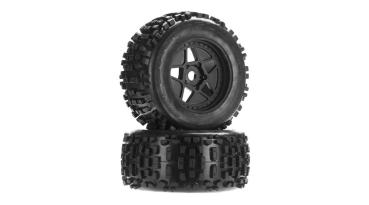 Arrma dBoots Backflip MT 6S Tire Wheel Set - ARAC8795