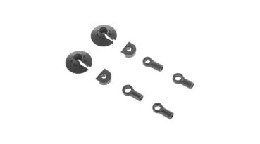Arrma AR330338 Shock Rod End Set Nero (2) - ARAC8971