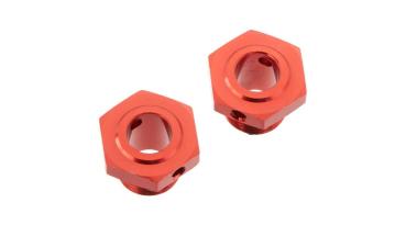 Arrma AR310447 Wheel Hex Aluminum 17mm/13.6mm  Red (2) - ARAC9413