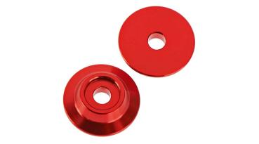 Arrma AR320215 Wing Button Aluminum Red (2) - ARAC9690