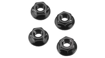 Arrma Serrated Flange Wheel Nut 4mm (4) - ARAC9750