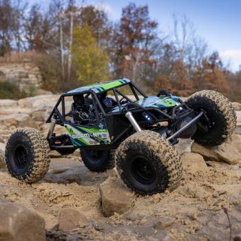 Axial 1/8 AXP8 Gilamon 2.2 4X4 RTR Brushed Trail Buggy RC-Crawler, Green - AXI-1207T1