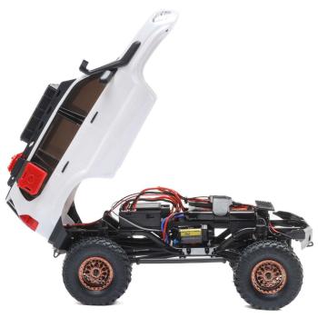 Axial 1/24 SCX24 Lexus GX 470 4X4 RTR Brushed RC-Car Rock Crawler (Battery & Charger Included), White - AXI-1532T1