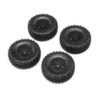 Axial 1.0 Black Rhino Primm & Falken M/T Tires (4): SCX24 - AXI-1538