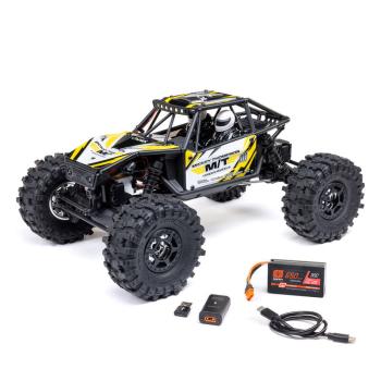 Axial 1/18 UTB18 Capra 4WS 4X4 RTR Brushed Rock Crawler (Battery & Charger Included), Yellow - AXI-1750T2