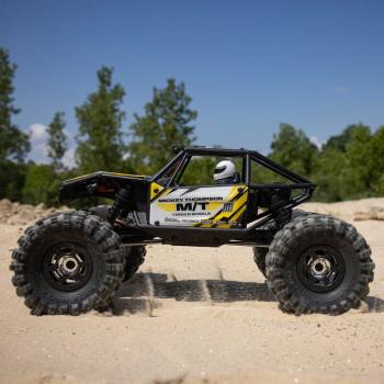 Axial 1/18 UTB18 Capra 4WS 4X4 RTR Brushed Rock Crawler (Battery & Charger Included), Yellow - AXI-1750T2