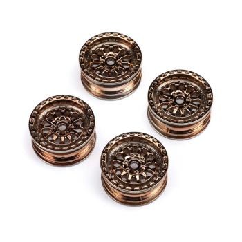 Axial Black Rhino Wheel 1.0", 7mm Hex (4): SCX24 - AXI-1496