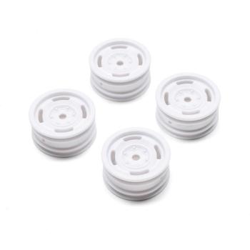 Axial 1.0 Bronco Heritage Wheels, White: SCX24 - AXI-2184