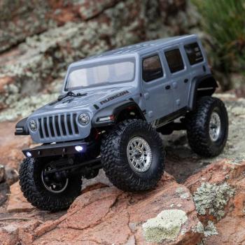 Axial 1/24 SCX24 Jeep Wrangler JLU 4X4 Rock Crawler Brushed Mini RC-Crawler RTR Gray - AXI00002V3T3