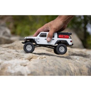 Axial 1/24 SCX24 Jeep JT Gladiator 4WD Rock Crawler Brushed RTR Offroad RC-Car White - AXI00005V2T4