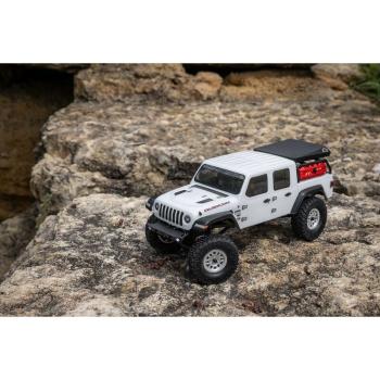 Axial 1/24 SCX24 Jeep JT Gladiator 4WD Rock Crawler Brushed RTR Offroad RC-Car White - AXI00005V2T4