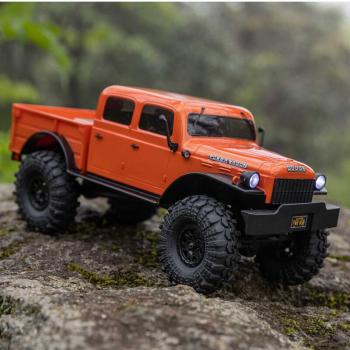 Axial 1/24 SCX24 Dodge Power Wagon 4X4 Rock Crawler Brushed RTR Orange - AXI00007T1