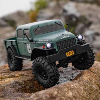 Axial 1/24 SCX24 Dodge Power Wagon 4X4 Rock Crawler Brushed Offroad RC-Car RTR Green - AXI00007T2