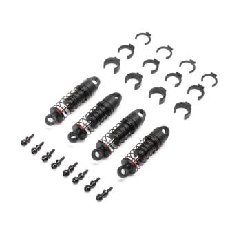 Axial Oil Shock Set 6mm (.213 lbs/in Red): SCX24 (4) - AXI203002