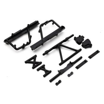 Axial Cage Supports, Battery Tray (Black): RBX10 - AXI231034