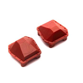 Axial SCX6: AR90 Diff Cover Axle Housing Red (2) - AXI252002