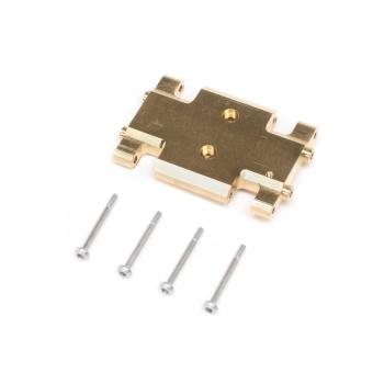 Axial Chassis Skid Plate, Brass 19.5g: AX24 - AXI301002