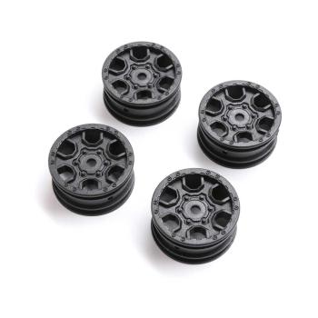 Axial 1.0 Ford Bronco Wheel Black (4): SCX24 - AXI40006
