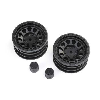Axial 1.9 Black Rhino Primm Wheels, 12mm Hex, Black (2) - AXI43015