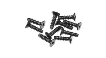 Axial AXA0414 Hex Sckt TappingFlat Hd M2.6x10mm Blk (10) - AXIC0004