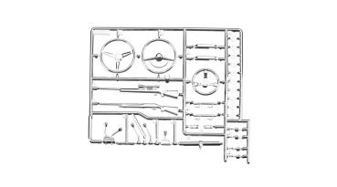 Axial AX80047 Interior Detail Parts Tree Chrome - AXIC0047