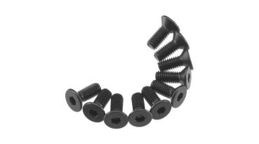 Axial AXA144 Hex Flat Head M3X8mm Black (10) - AXIC0118