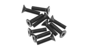 Axial AXA146 Hex Socket Flat Head M3x12mm Black (10) - AXIC0146