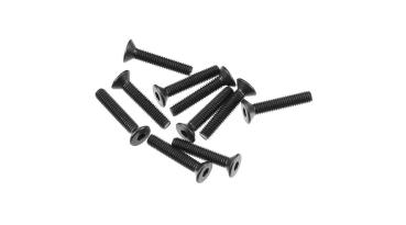Axial AXA0147 Hex Socket Flat Head M3x16mm Black (10) - AXIC0147