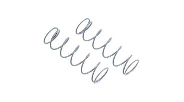 Axial AX30227 Spring 14x54mm 3.4 lbs/in Soft White (2) - AXIC0227
