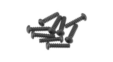 Axial AXA0424 HexSckt TappingButton Hd M2.6x10mm Blk(10) - AXIC0424