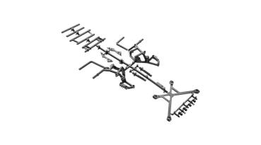 Axial AX31102 Rear Cage Yeti - AXIC0599
