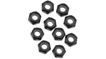 Axial Nylon Locking Hex Nut M3 Black (10) - AXIC1053