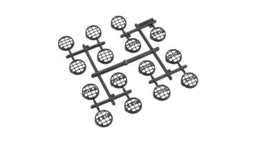 Axial AX80115 LightBarLens Grills (Axial/PIAA/Un-Marked) - AXIC1115