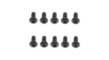 Axial AX31280 M2.6x6mm Hex Socket Button Black (10) - AXIC1280