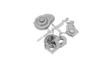 Axial AX31531 LCX Transmission Case Silver - AXIC1531