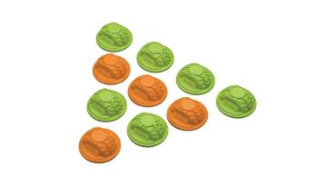 Axial AX12014 Gate Marker Set Green/Orange (10) - AXIC2014