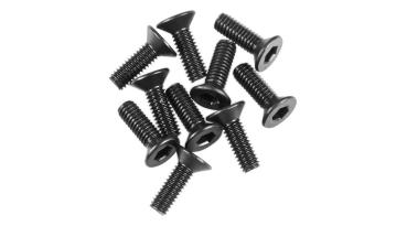 Axial AX31372 M2.6x8mm Hex Socket Flat Head Black (10) - AXIC3372