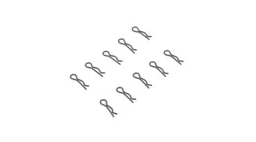 Axial 3mm Body Clip Black (10) - AXIC3374