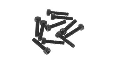 Axial M2.6x12mm Cap Head Screw Black (10) - AXIC3399