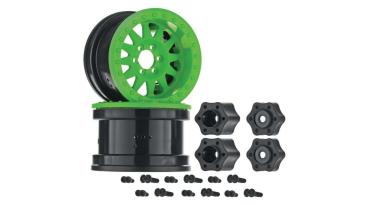Axial AX31363 2.2 Method Beadlock Wheel IFD Green (2) - AXIC8077