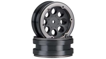 Axial 8-Hole 1.9 Beadlock Wheel Black (2) - AXIC8087