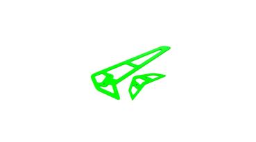 Blade Green Carbon Fiber Fins: 360 CFX - BLH5049